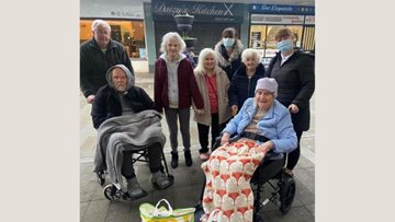 Jarrow care home Residents donate to local food bank